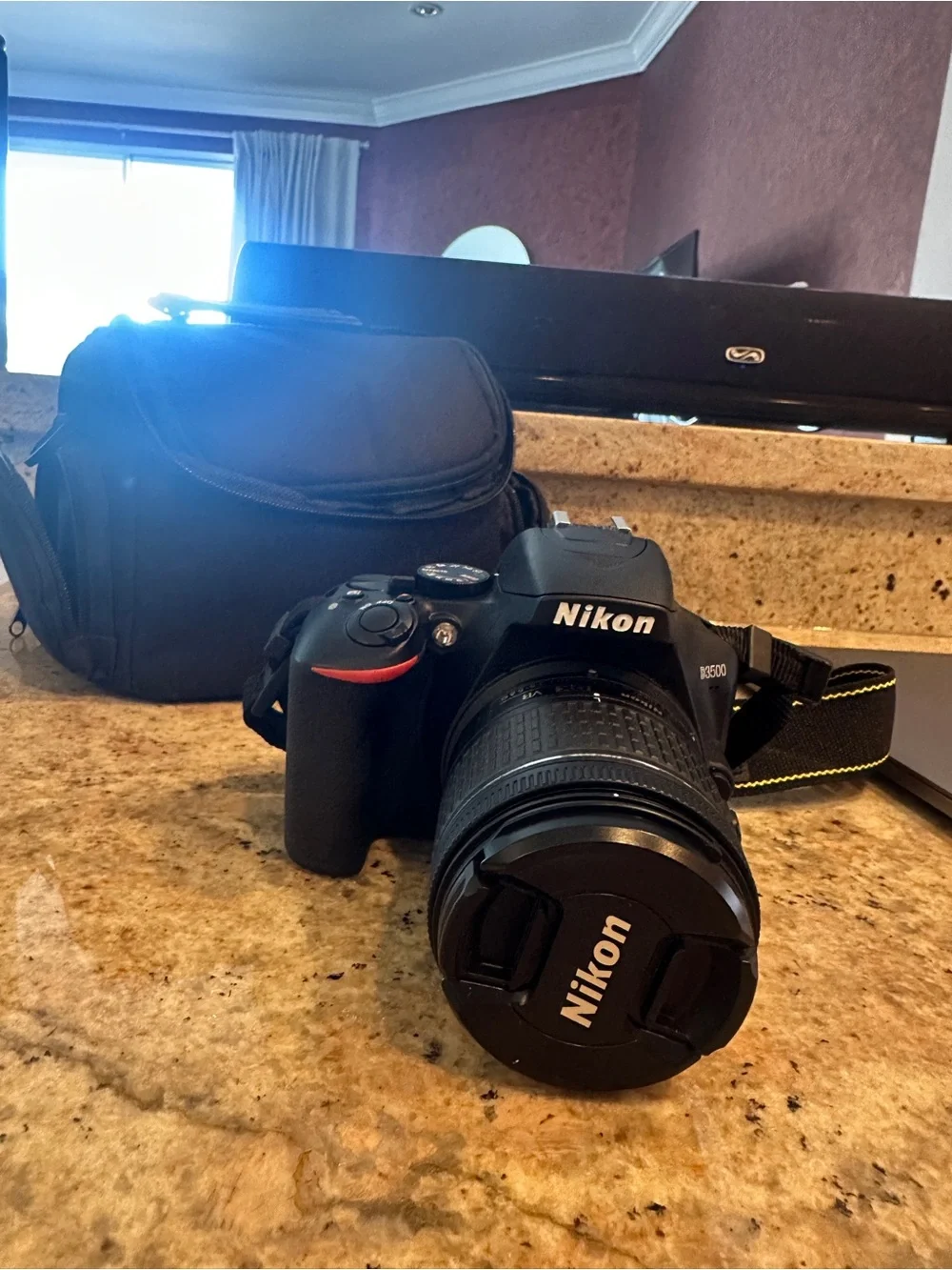 Nikon D3500 24.2 MP Digital SLR Camera Including Charger and Lens
